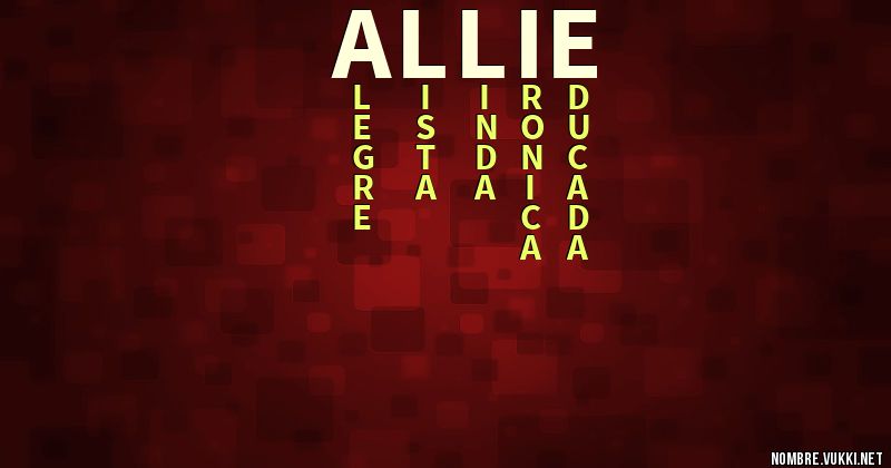 Acróstico allie