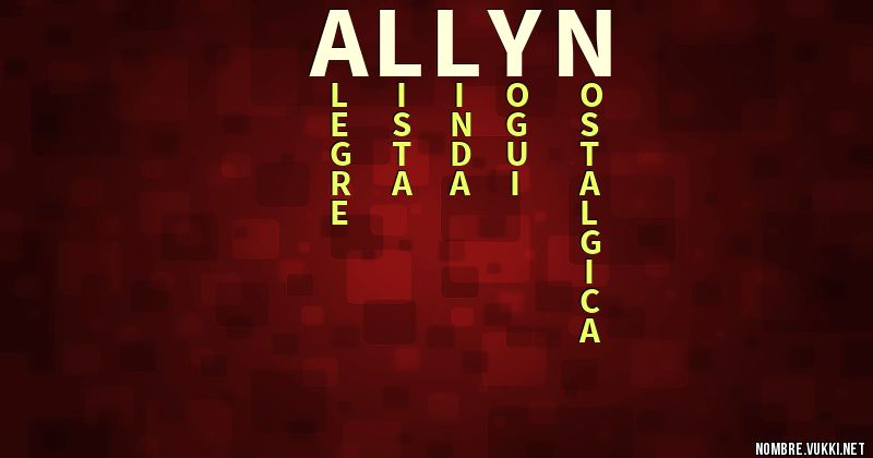 Acróstico allyn