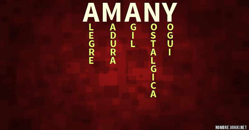 Acróstico amany