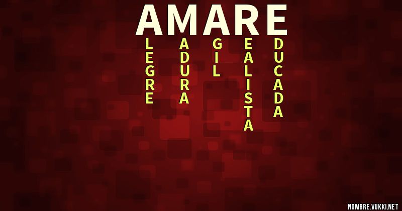 Acróstico amaré