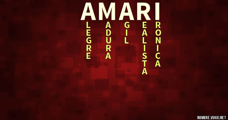 Acróstico amari