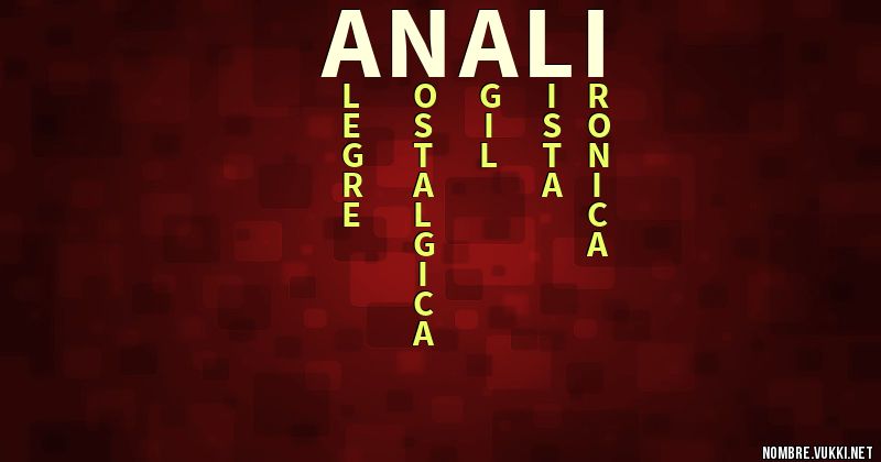 Acróstico analí