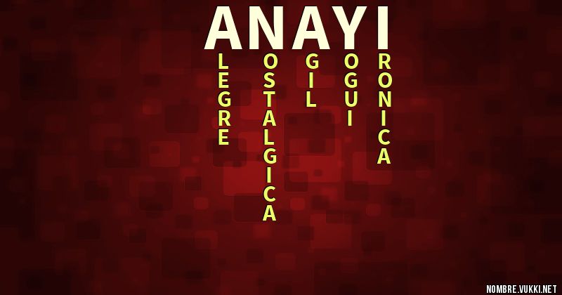 Acróstico anayi