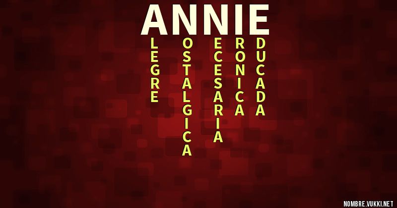 Acróstico annie