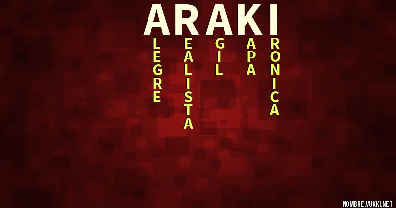 Acróstico araki