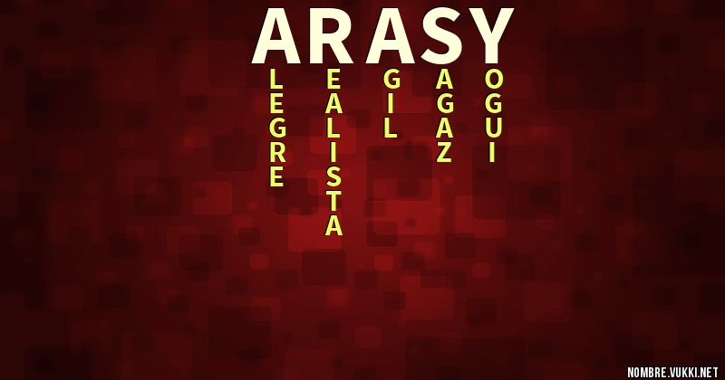 Acróstico arasy