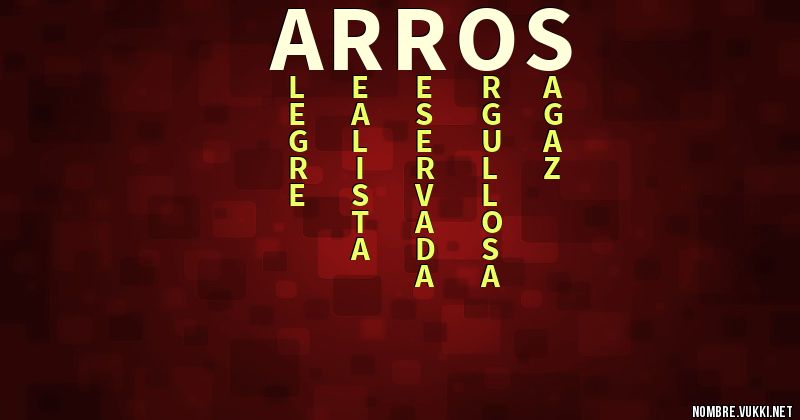 Acróstico arros