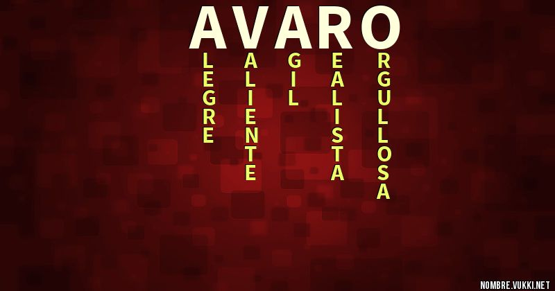 Acróstico avaro