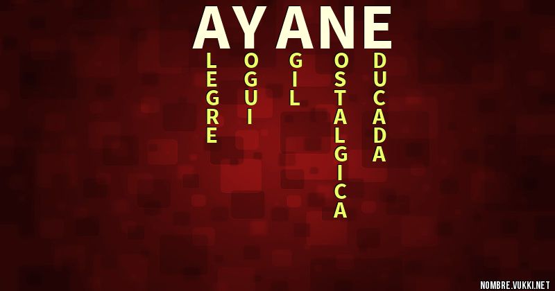 Acróstico ayane