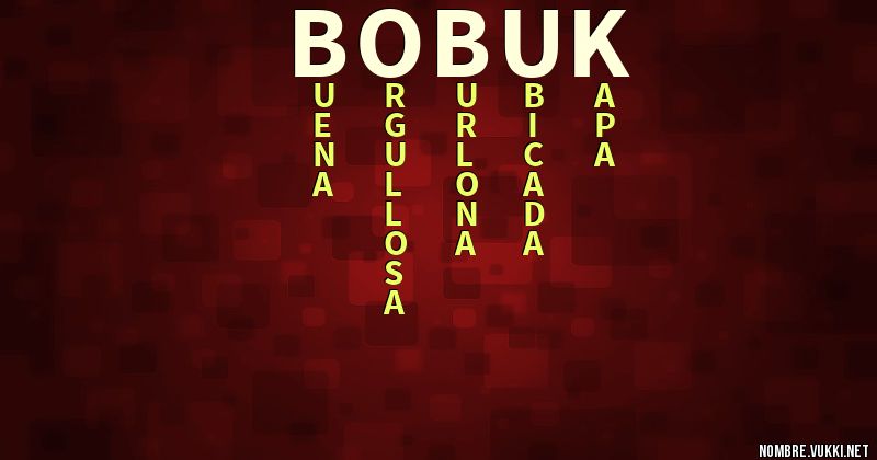 Acróstico bobuk