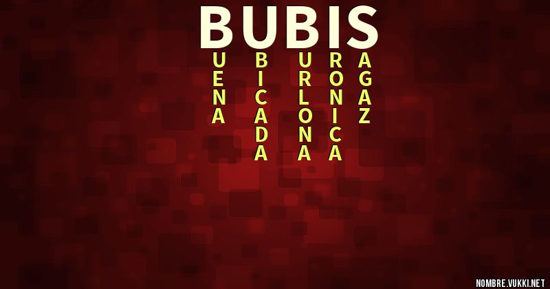 Acróstico bubis
