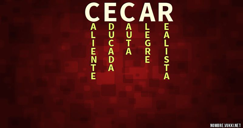 Acróstico cecar
