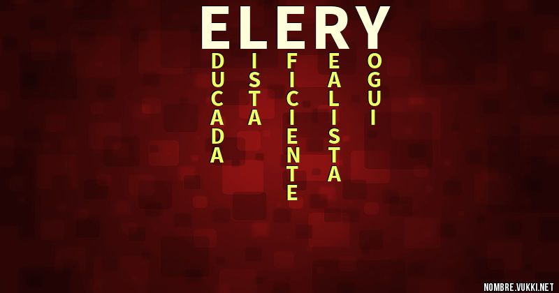 Acróstico elery