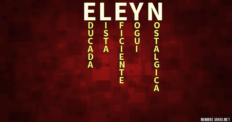 Acróstico eleyn