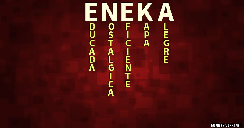 Acróstico eneka