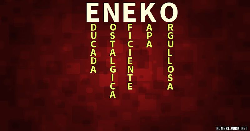 Acróstico eneko