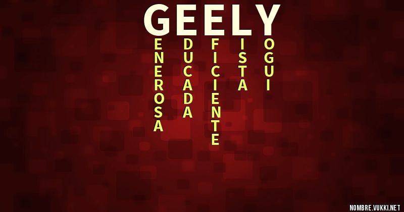 Acróstico geely