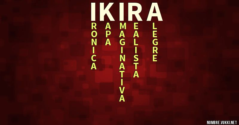 Acróstico ikira