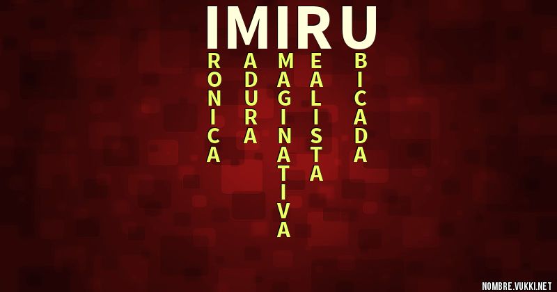 Acróstico imiru