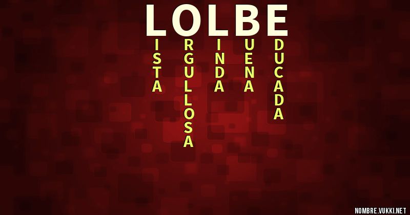 Acróstico lolbe