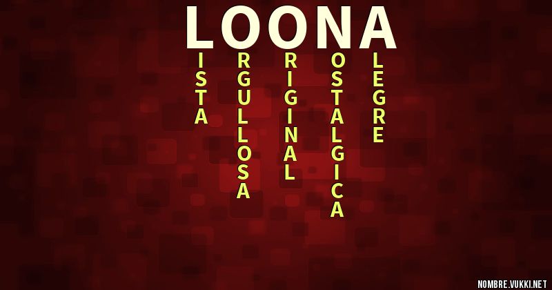 Acróstico loona