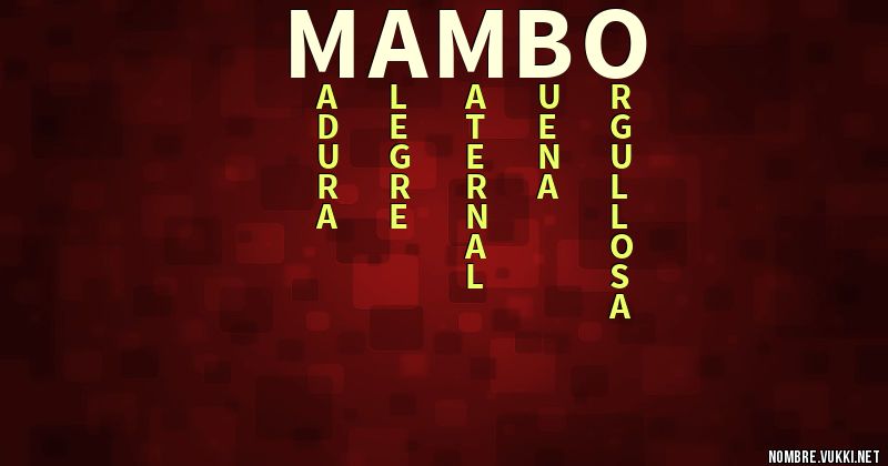 Acróstico mambo