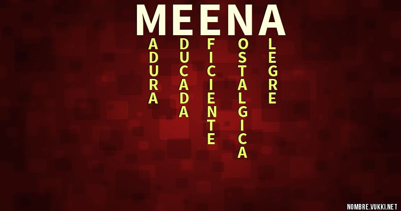 Acróstico meena
