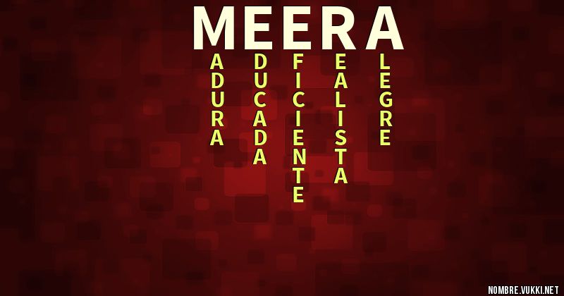 Acróstico meera