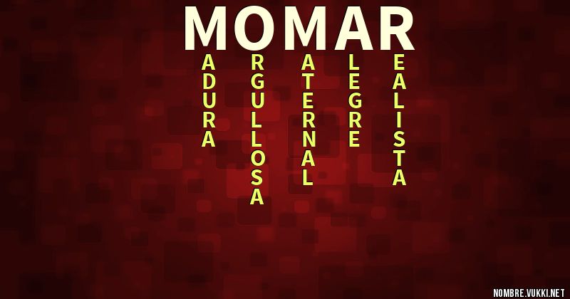 Acróstico momar