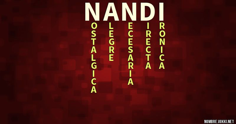 Acróstico nandi