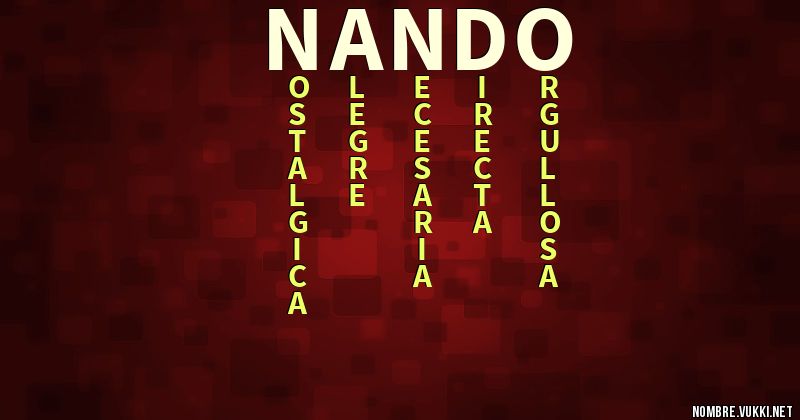 Acróstico nando