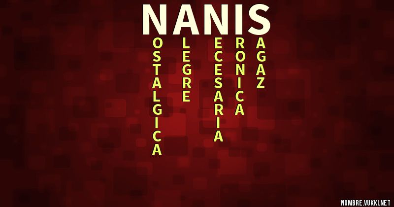 Acróstico nanis