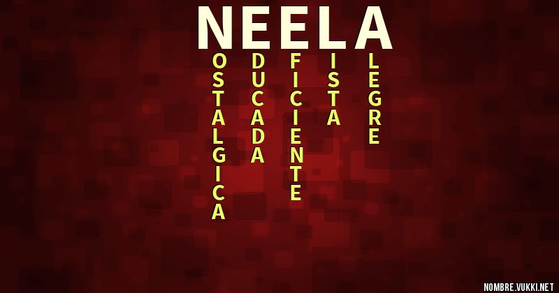 Acróstico neela