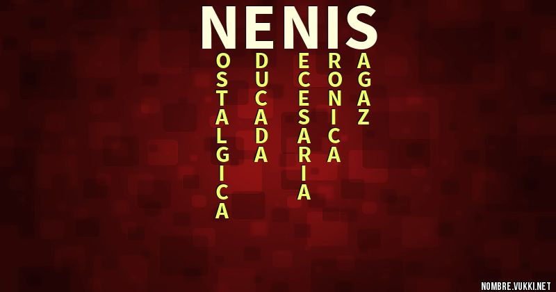 Acróstico nenis