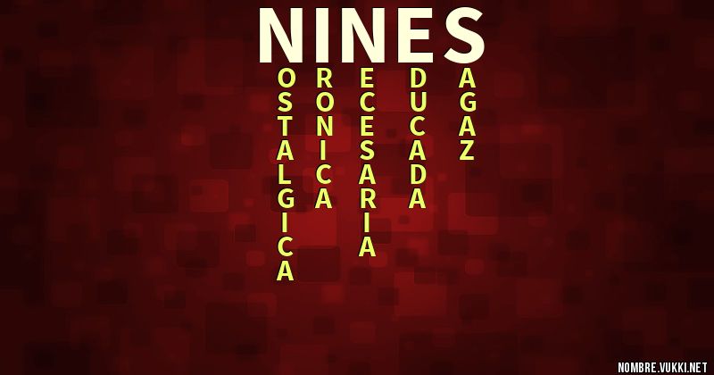 Acróstico nines