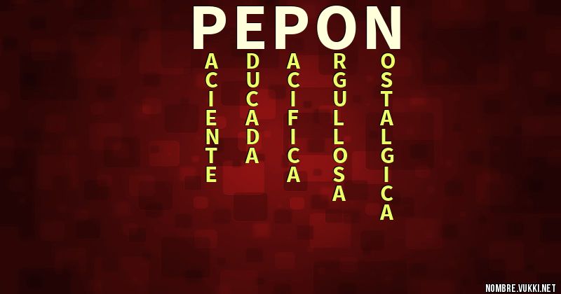 Acróstico pepon