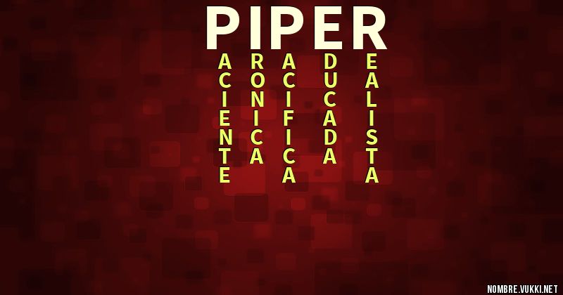 Acróstico piper