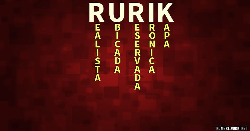 Acróstico rurik