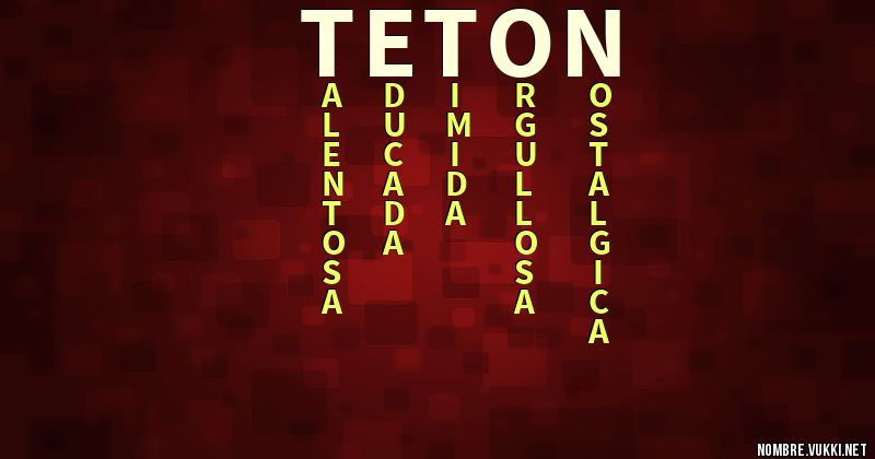 Acróstico teton