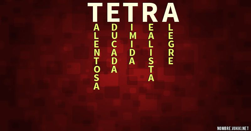 Acróstico tetra