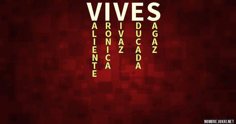 Acróstico vives