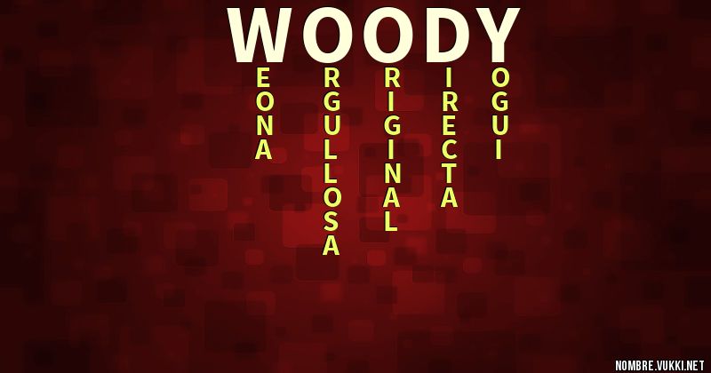 Acróstico woody