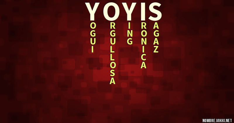 Acróstico yoyis