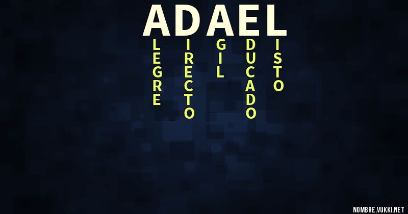 Acróstico adael