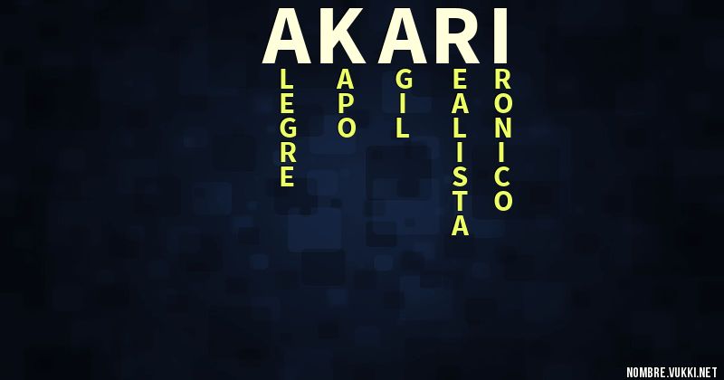 Acróstico akari