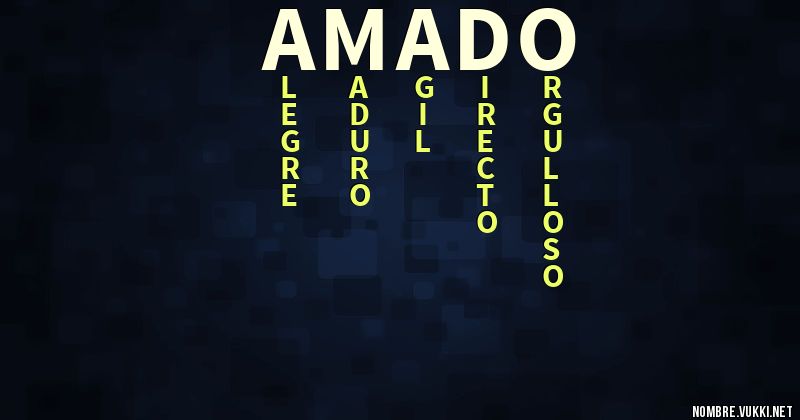 Acróstico amado