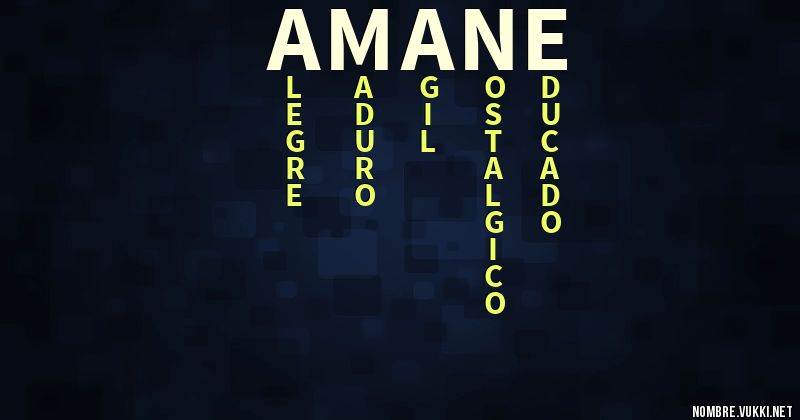 Acróstico amane