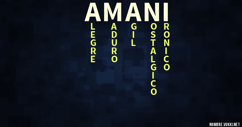 Acróstico amani