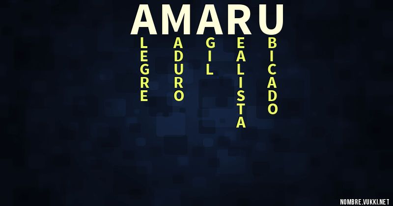 Acróstico amarú