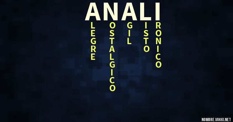 Acróstico analí
